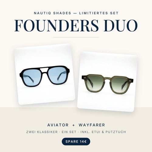 FOUNDERS DUO — Aviator & Wayfarer Set von NAUTIQ SHADES